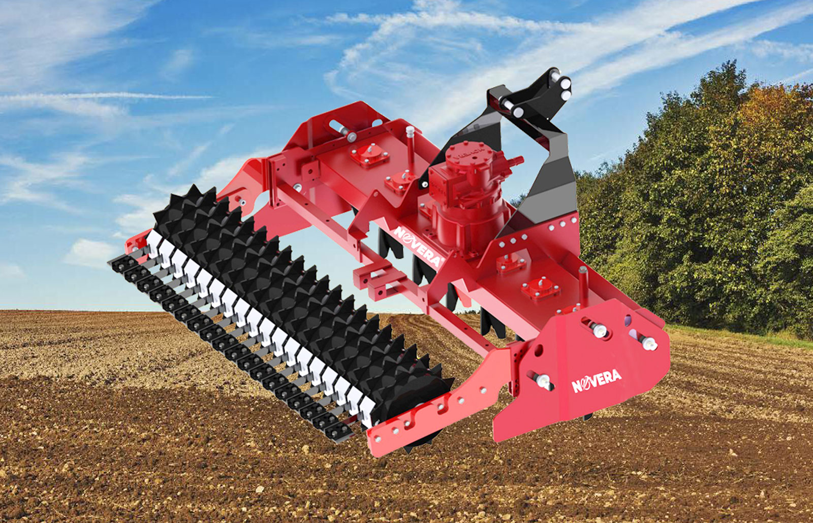 power-harrow-with-packet-roller-attachment