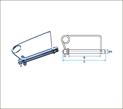 WIRE LOCK HITCH PIN