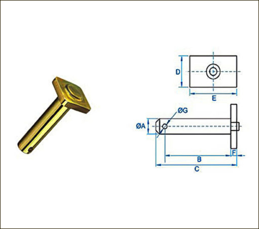 SQUARE HEAD PINS