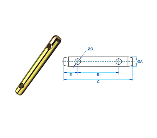 TOP LINK PIN WITHOUT HEAD